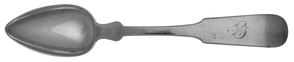 Coin Silver Flatware Teaspoon by Chauncey Johnson-1