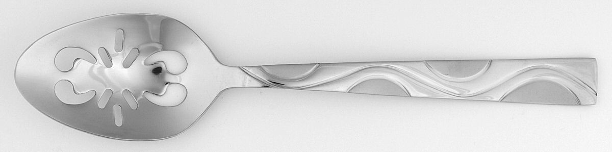 Unity Frost (Stainless) Pierced Tablespoon (Serving Spoon) by Cuisinart Flatware-1