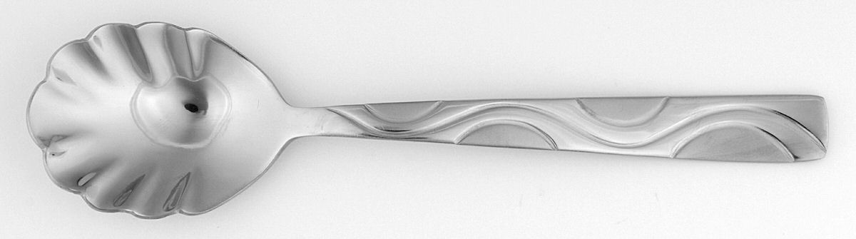 Unity Frost (Stainless) Sugar Shell Spoon by Cuisinart Flatware-1