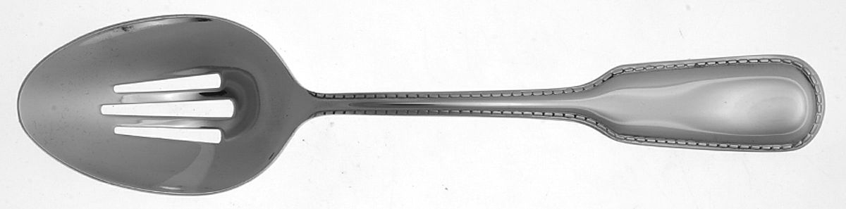 Estate (Stainless) Pierced Tablespoon (Serving Spoon) by Chaps Home Flatware-1