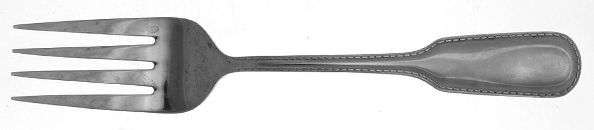 Estate (Stainless) Medium Solid Cold Meat Serving Fork by Chaps Home Flatware-1