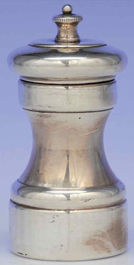 1509 (Sterling, Hollowware) Sterling Pepper Mill by Currier & Roby-1