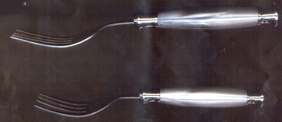 Barcelona-Blue (Stainless, Plastic) Fork by Cambridge Silver-1