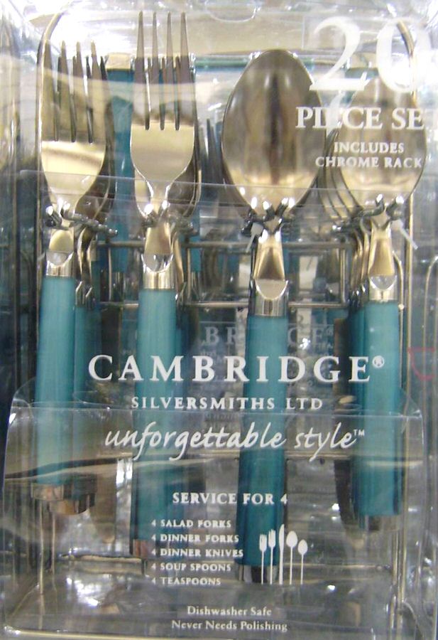 Temptation-Aqua (Stainless) Fork by Cambridge Silver-1