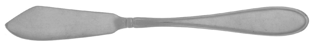 Evanston Sand (Stainless, Outlined Ridge Back) Flat Handle Master Butter Knife by Cambridge Silver-1