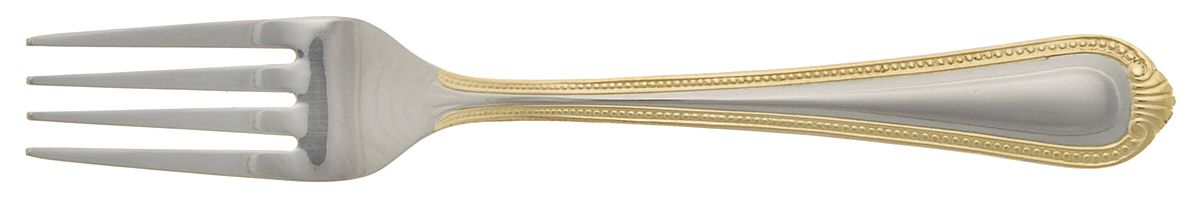 Verona (Stainless, Gold Accent) Individual Salad Fork by Cambridge Silver-1