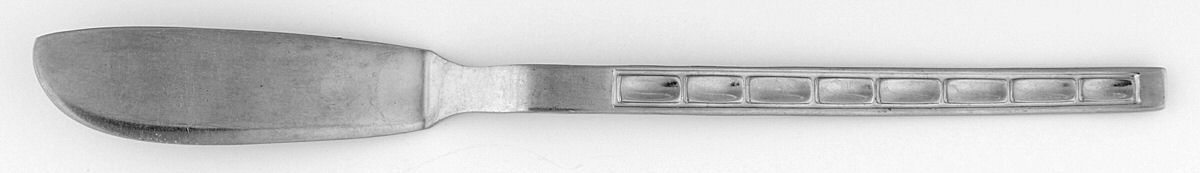 CMO12 (Stainless) Flat Handle Master Butter Knife by Chromolit-1