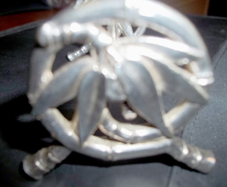 Bambou (Silverplate, Hollowware) Knife Rest by Christofle France-1
