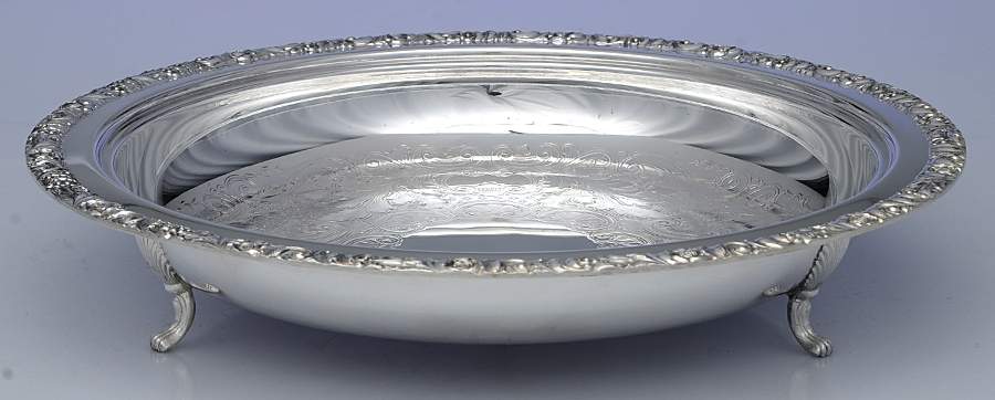 6373EH (Silverplate, Hollowware) Silverplate Pie Plate by Crescent Silverware-1