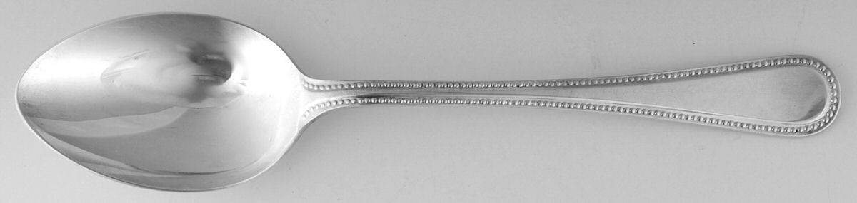 Bead (Silverplate) Tablespoon (Serving Spoon) by R. Carrs (England)-1