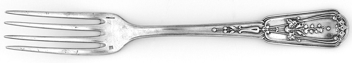CTF82 (Silverplate) Fork by Christofle France-1