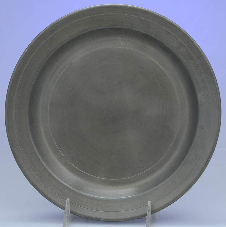 Colonial (Pewter, Hollowware) 10" Dinner Plate by Colonial Casting Company-1