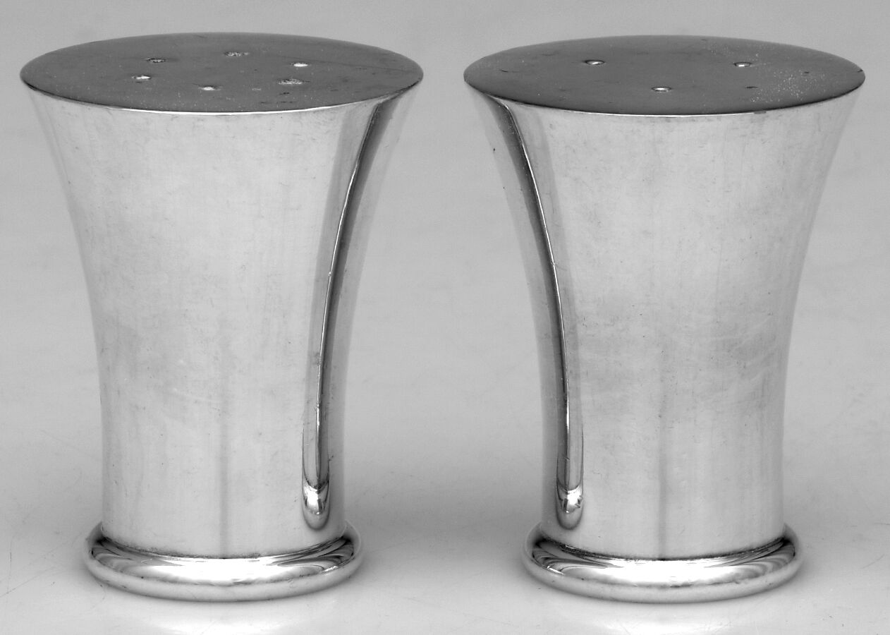Babylone (Silverplate) Salt and Pepper Set by Christofle France-1