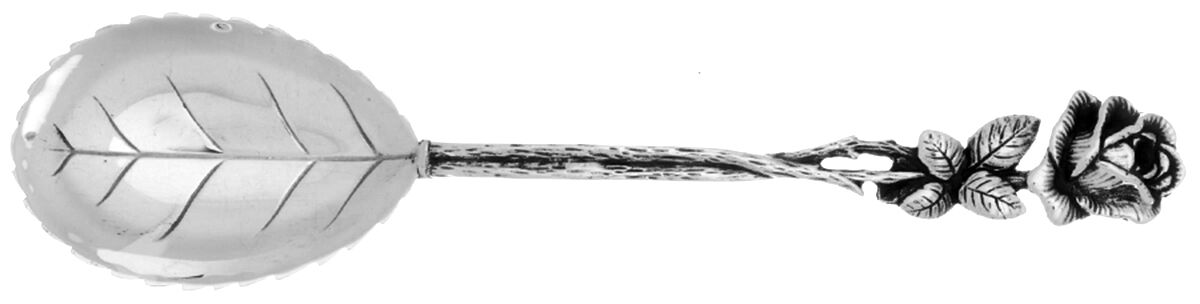 Hildesheimer Rose (Sterling) Sugar Shell Spoon by Christoph Widmann-1