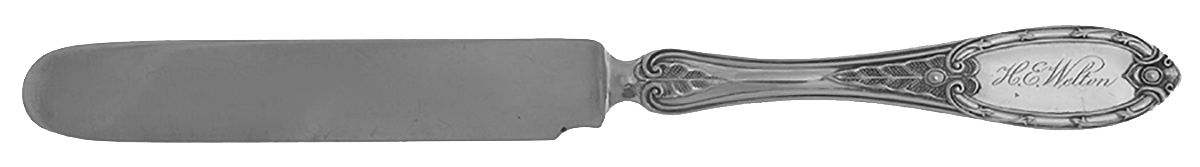 Coin Silver Flatware Solid Dessert/Tea Knife by Charles C Shaver-1