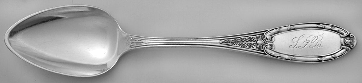 Coin Silver Flatware Teaspoon by Charles C Shaver-1