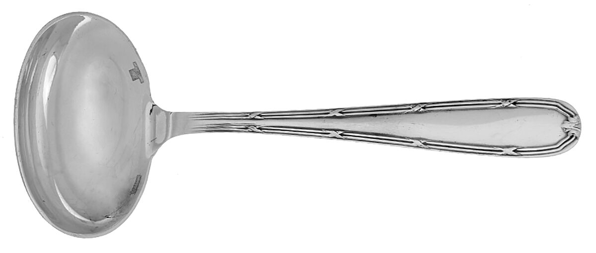 Turgot (Silverplate) Solid Gravy Ladle by Christofle France-1