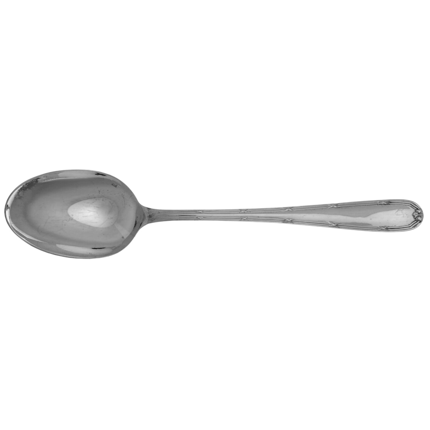 Turgot (Silverplate) Solid Salad Serving Spoon by Christofle France-1