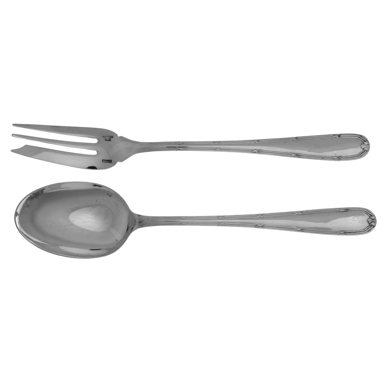 Turgot (Silverplate) Solid Serving Set by Christofle France-1
