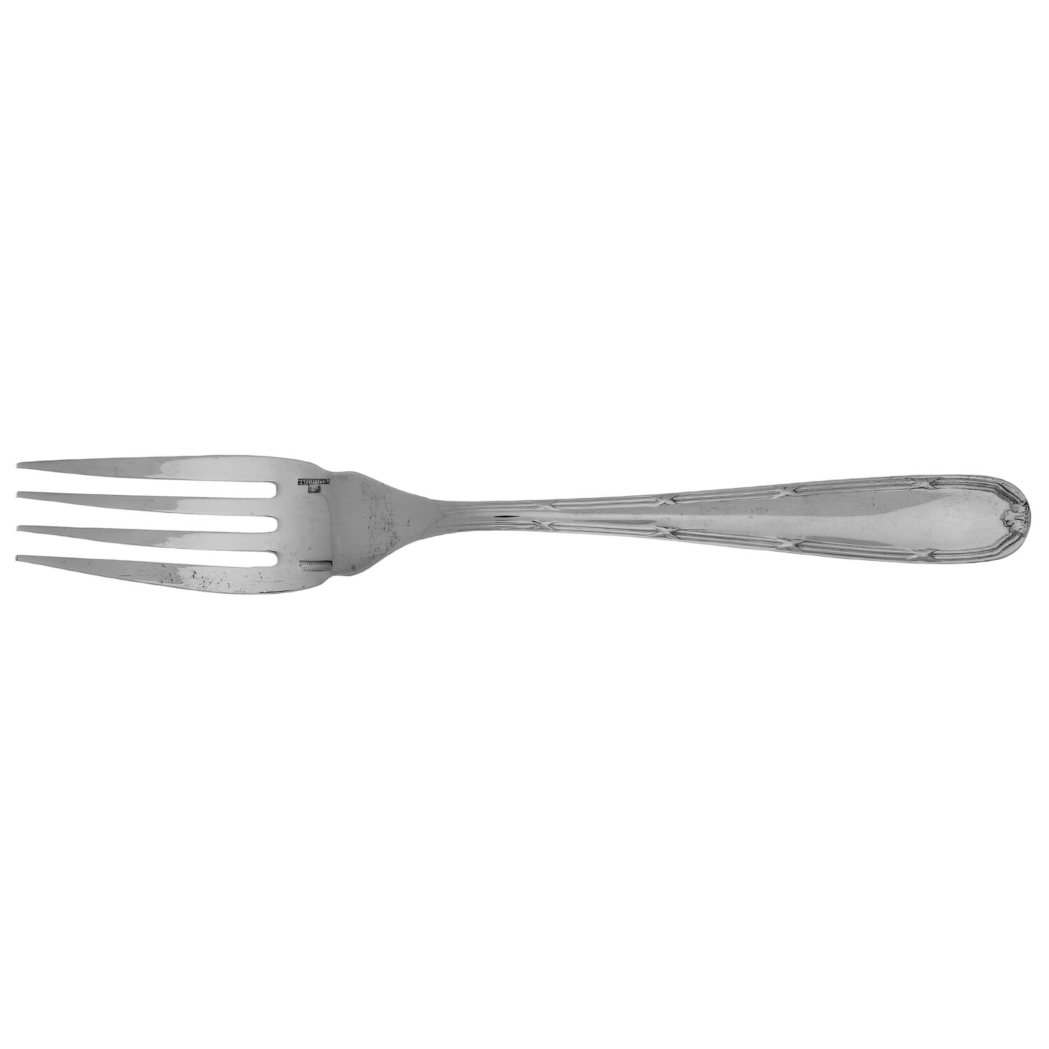 Turgot (Silverplate) Individual Solid Fish Fork by Christofle France-1