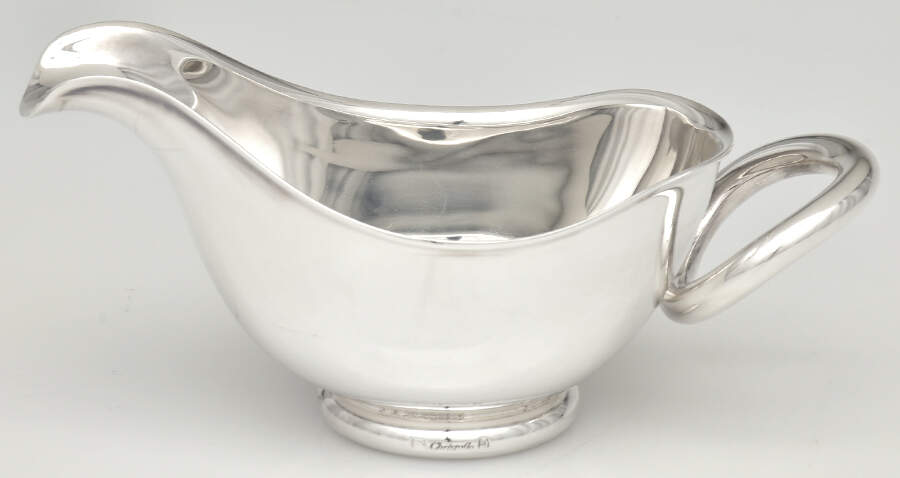 Vertigo (Silverplate, Hollowware) Sauce/Gravy Boat by Christofle France-1