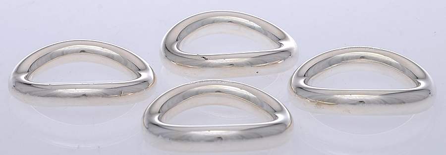 Vertigo (Silverplate, Hollowware) Knife Rest - Set of 4 by Christofle France-1