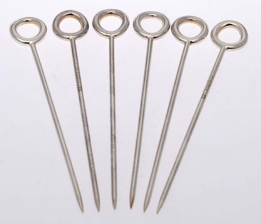 Vertigo (Silverplate, Hollowware) Individual Cocktail Pick - Set of 6 by Christofle France-1