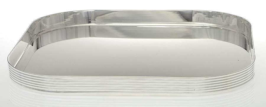 K-T (Silverplate, Hollowware) 10" Square Tray by Christofle France-1