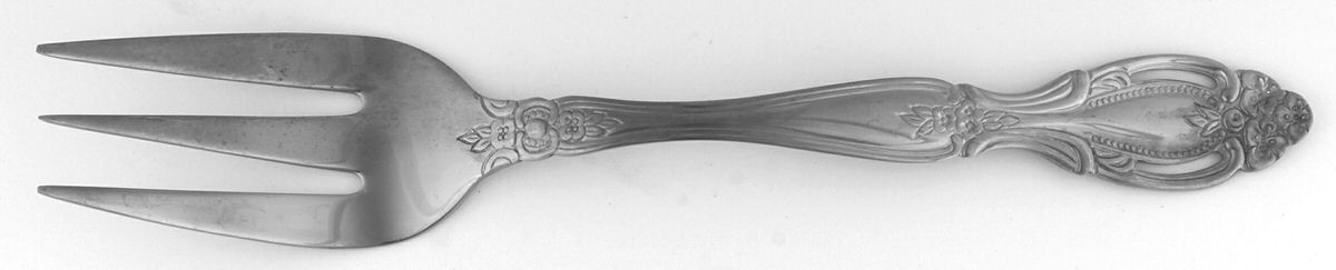 Renaissance (Stainless) Medium Solid Cold Meat Serving Fork by Cambridge Silver-1