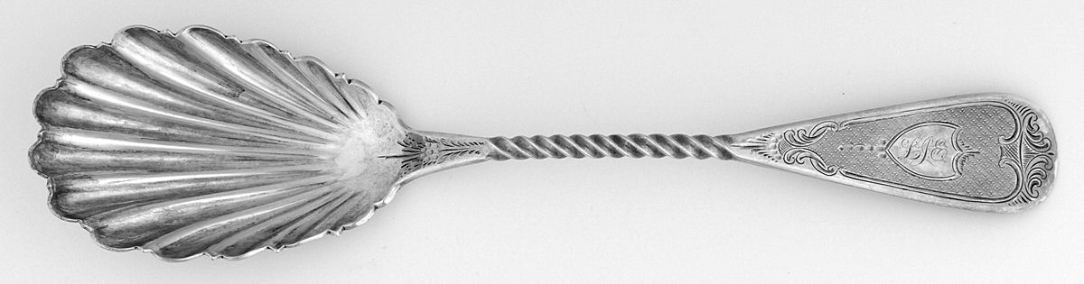C7R1 (Coin) Large Solid Berry/Casserole Spoon by C. F. Rudolph-1