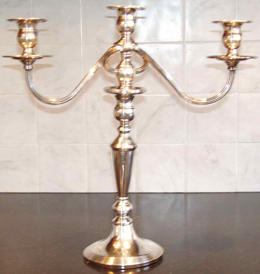 332 (Sterling, Hollowware) Pair of Candlesticks by Cartier-1