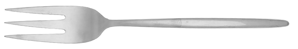 Uptown (Stainless) Medium Solid Cold Meat Serving Fork by Crate & Barrel Flatware-1