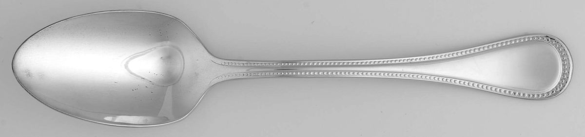 Le Perle (Silverplate) Place/Oval Soup Spoon by Jean Couzon-1