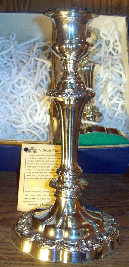 C205 (Silverplate, Hollowware) 9" Candlestick by Corbell & Co-1