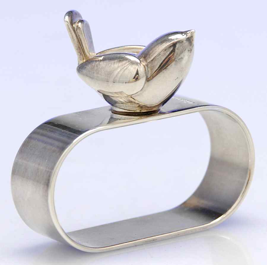 Piccolo (Silverplate, Hollowware) Napkin Ring by Christofle France-1