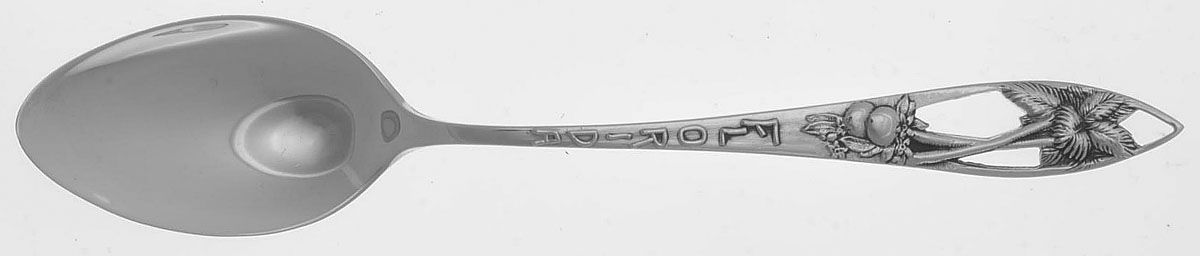 States & Cities Souvenir Spoons(Sterling) Florida Five O'Clock Spoon by Chas M Robbins-1