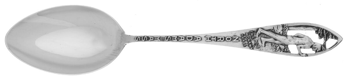 States & Cities Souvenir Spoons(Sterling) Massachusetts Teaspoon by Chas M Robbins-1