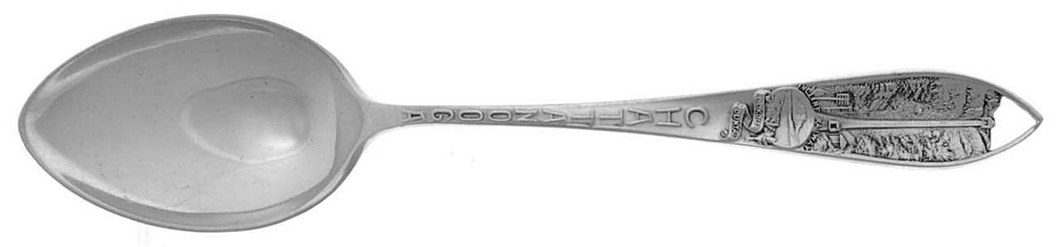 States & Cities Souvenir Spoons(Sterling) Tennessee Demitasse Spoon by Chas M Robbins-1