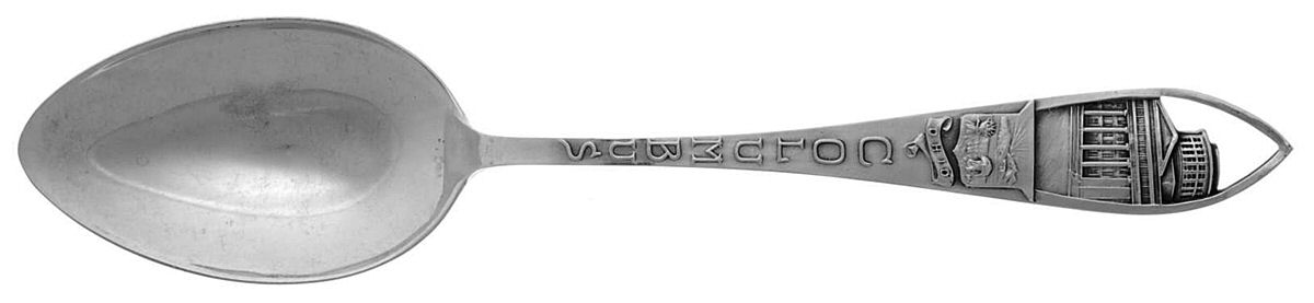 States & Cities Souvenir Spoons(Sterling) Ohio Five O'Clock Spoon by Chas M Robbins-1