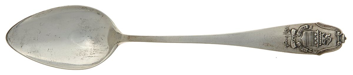 States & Cities Souvenir Spoons(Sterling) Washington DC Fruit/Orange Spoon by Chas M Robbins-1