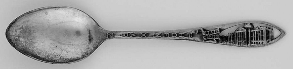 States & Cities Souvenir Spoons(Sterling) Arizona Demitasse Spoon by Chas M Robbins-1