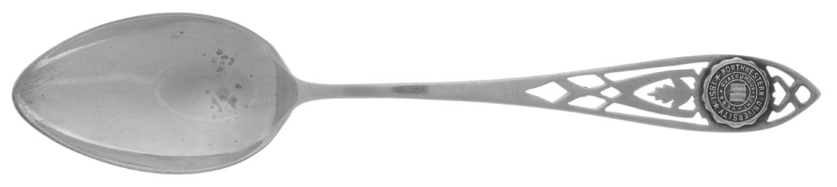 States & Cities Souvenir Spoons(Sterling) Illinois Teaspoon by Chas M Robbins-1