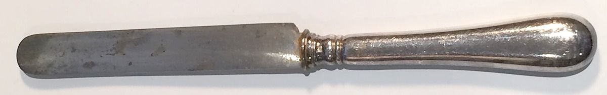 CTF93 (Silverplate) Blunt Hollow Knife by Christofle France-1