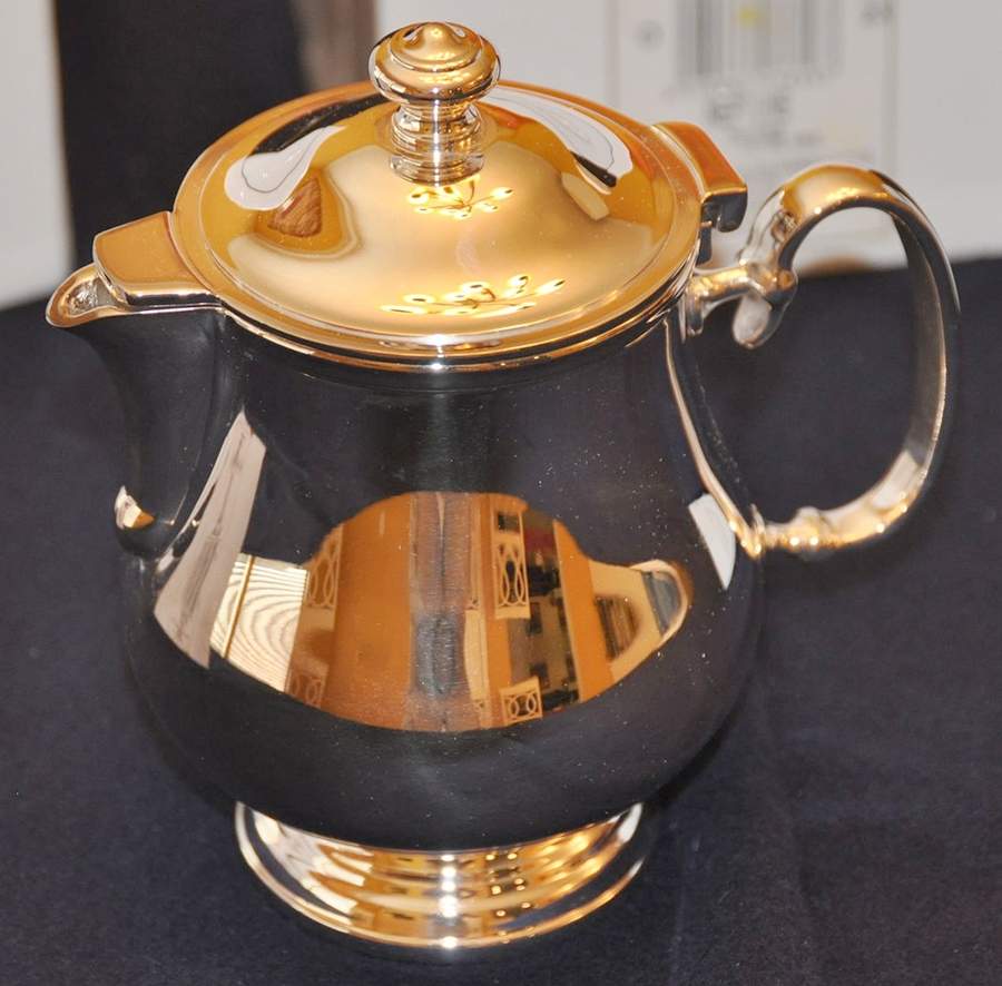 Hotel Neptune (Silverplate, Hollowware) Teapot by Christofle France-1