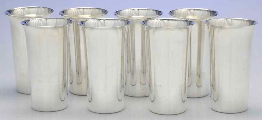 69 (Silverplate, Hollowware) 8 Oz Tumbler - Set of 8 by Crescent Silverware-1