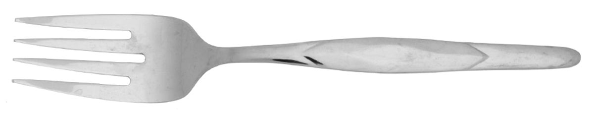 CUE2 (Stainless) Large Solid Cold Meat Serving Fork by Cutco Silver-1