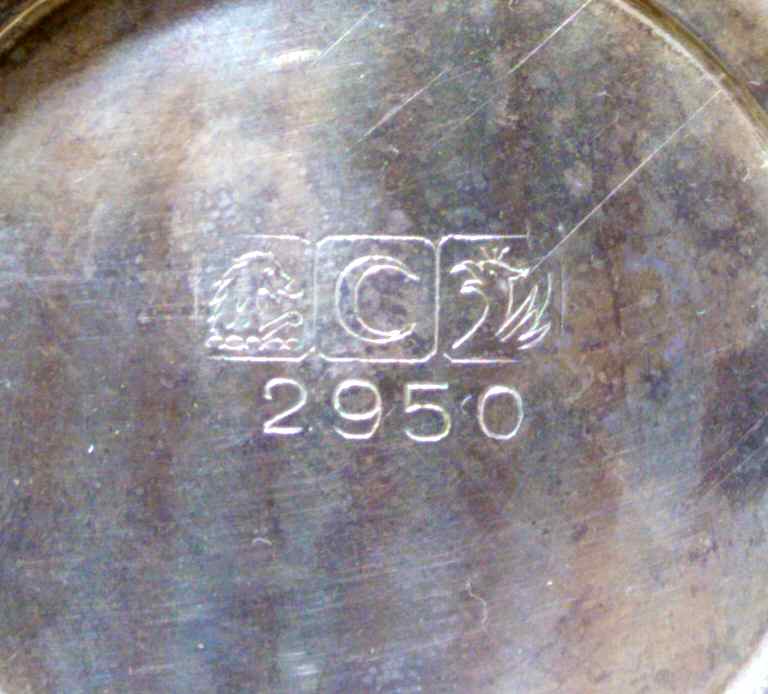 2950 (Silverplate, Hollowware) Silverplate Coffee Pot by Crescent Silverware-1