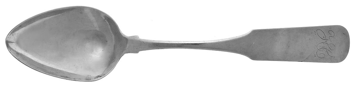 CSV1 (Coin) Tablespoon (Serving Spoon) by Misc Coin Silver Mfg-1