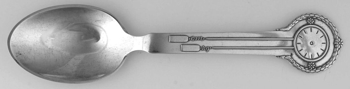 Sterling Flatware Birth Record Spoon by Cohr-1