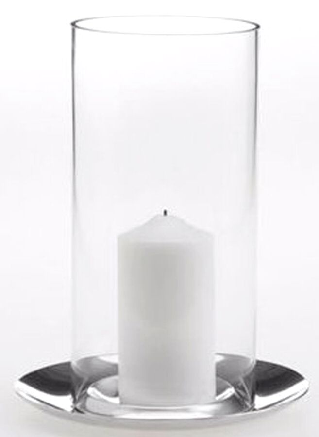 CKF9 (Stainless, Hollowware) Glass Globe for Hurricane Lamp by Calvin Klein-1